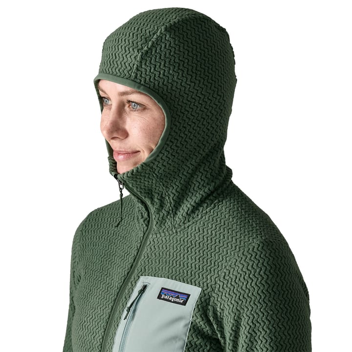 Patagonia Women's R1 Air Fleece Full-Zip Hoody Canopy Green Patagonia