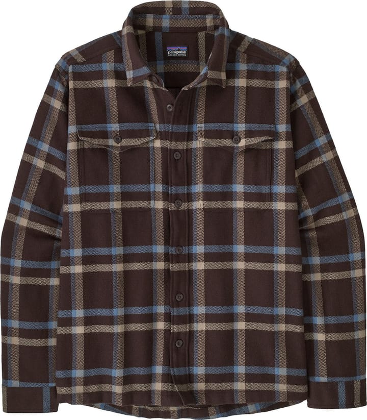 Patagonia Men's Fjord Flannel Shirt Crossing: Den Brown Patagonia
