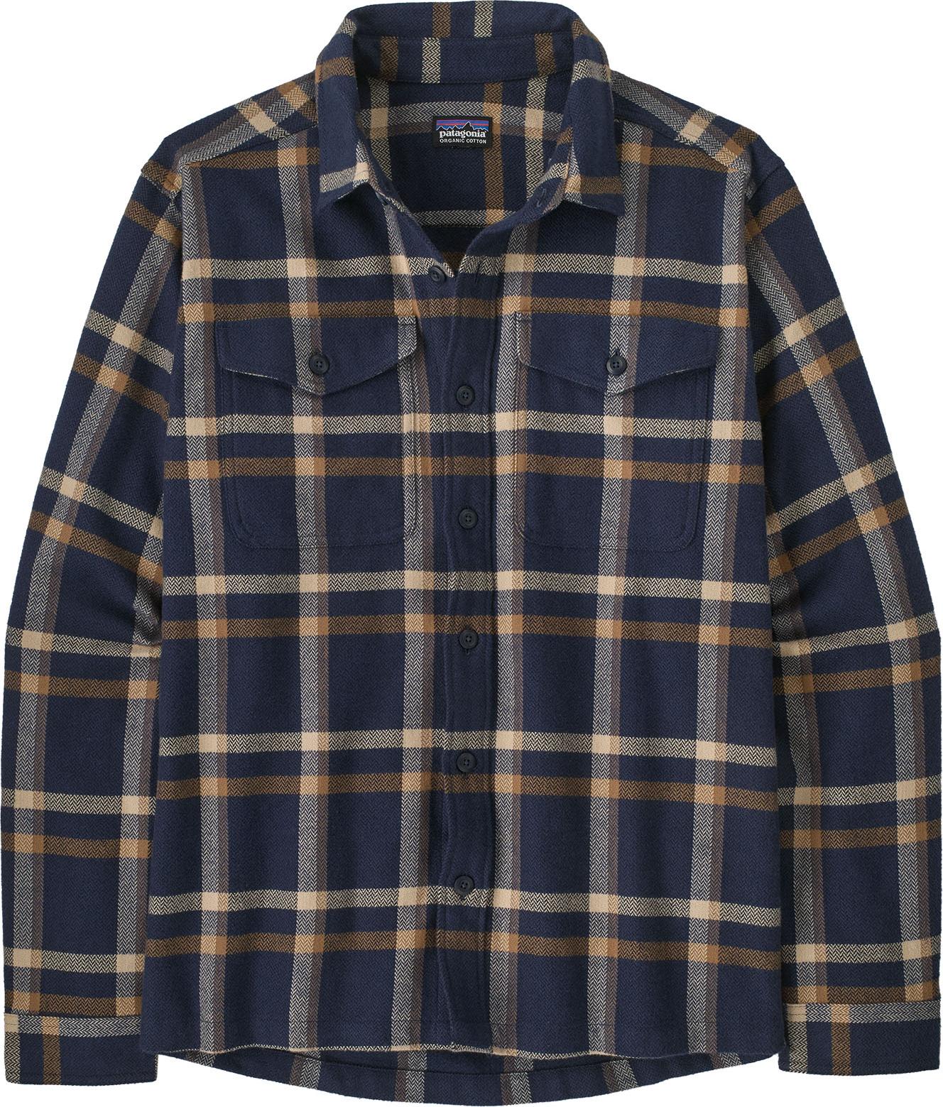 Patagonia Men's Fjord Flannel Shirt Crossing: New Navy