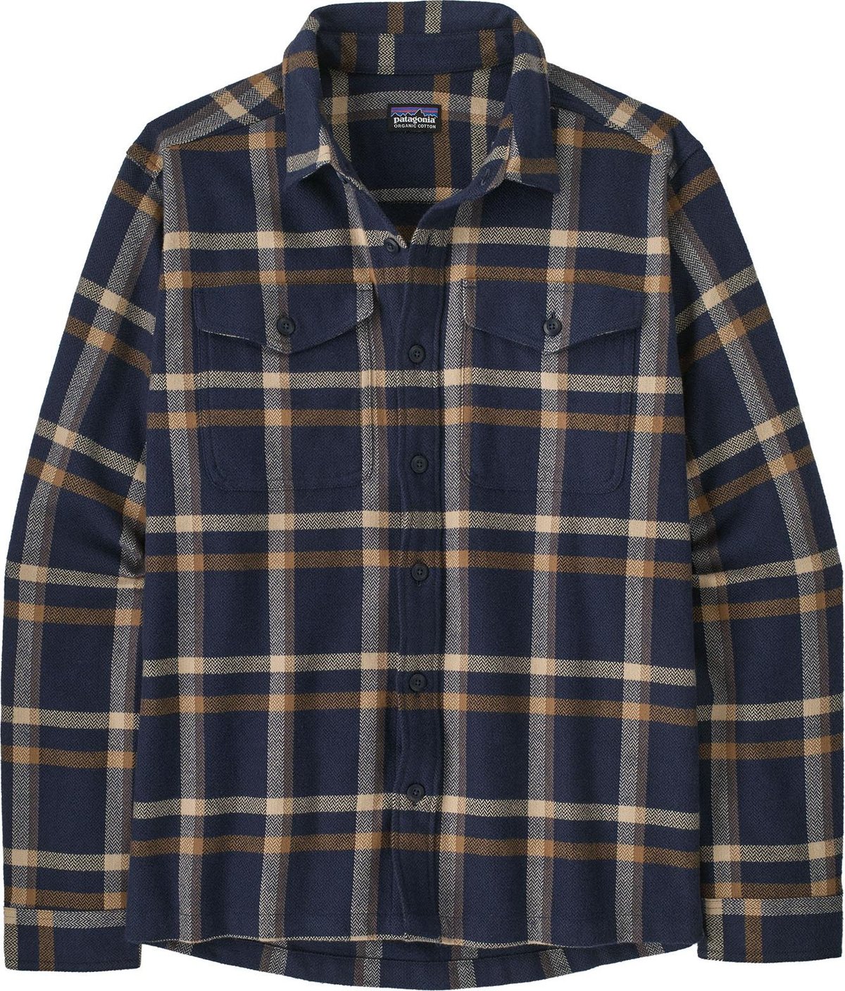 Patagonia Men's Fjord Flannel Shirt Crossing: New Navy