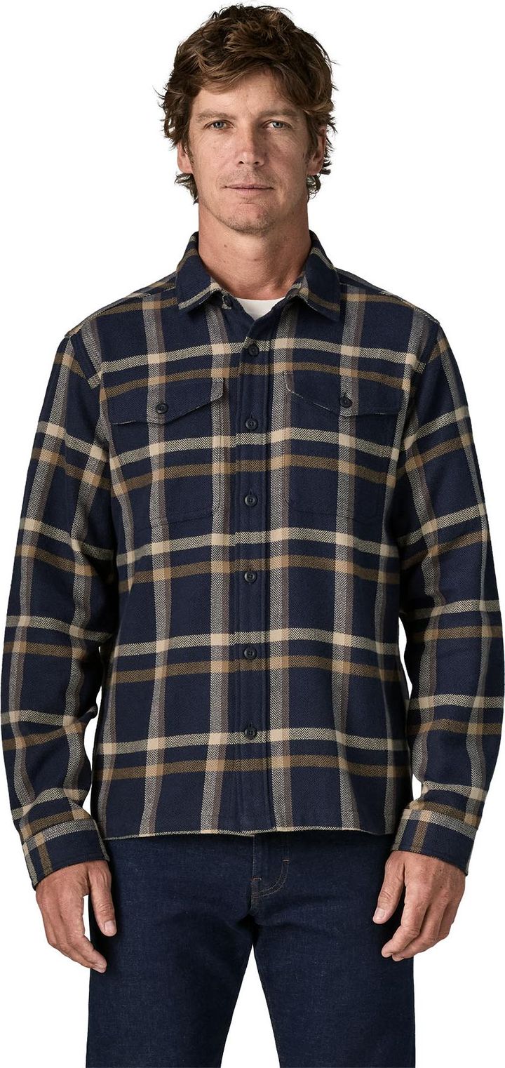 Patagonia Men's Fjord Flannel Shirt Crossing: New Navy Patagonia