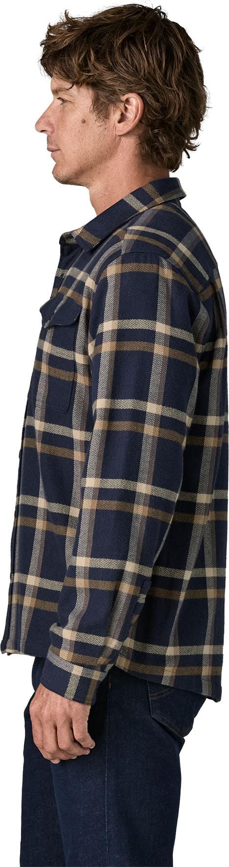 Patagonia Men's Fjord Flannel Shirt Crossing: New Navy Patagonia