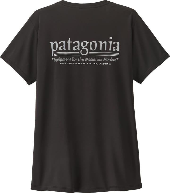 Patagonia Women's Capilene Cool Daily Shirt - Hut Tripper Black Patagonia