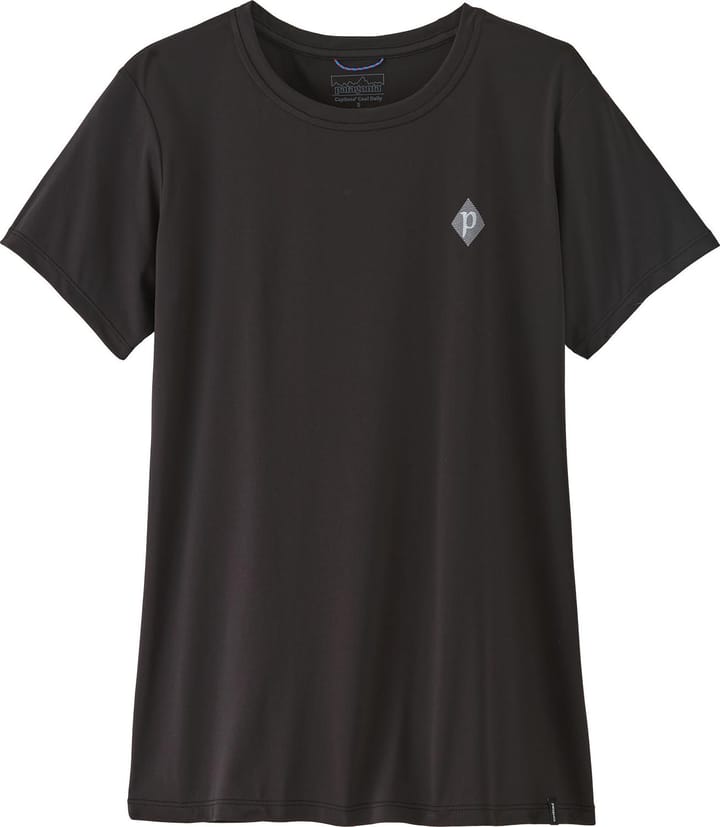 Patagonia Women's Capilene Cool Daily Shirt - Hut Tripper Black Patagonia