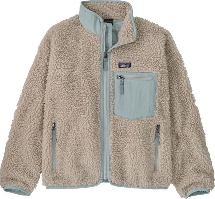 Patagonia Kids' Classic Retro-X Fleece Jacket Natural W/Virtually Blue Patagonia