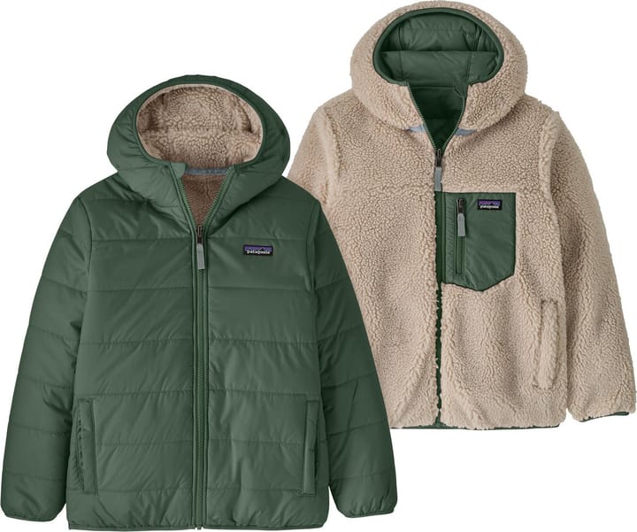 Patagonia Kids' Reversible Ready Freddy Hoody Canopy Green Patagonia