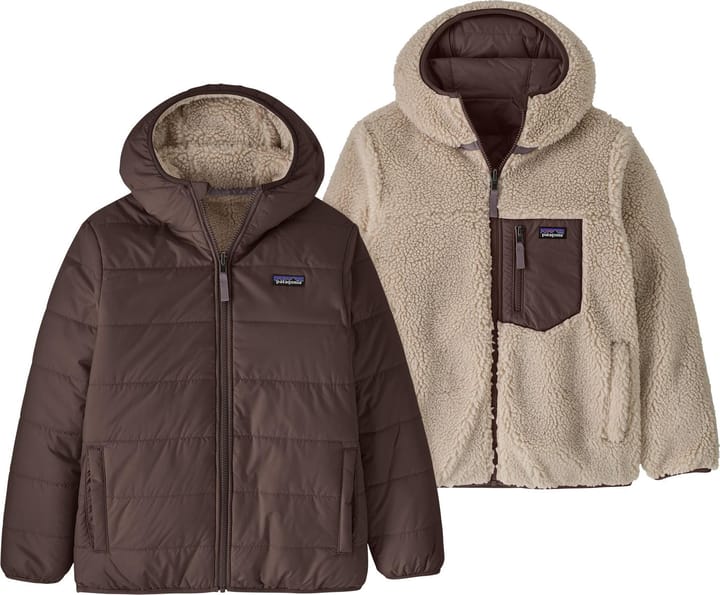 Patagonia Kids' Reversible Ready Freddy Hoody Den Brown Patagonia