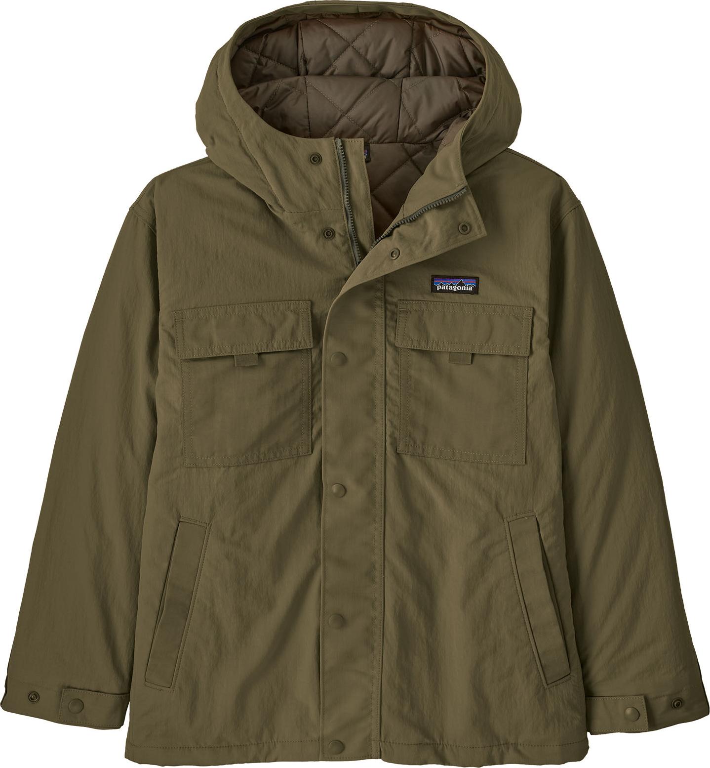 Patagonia Kids' Insulated Outdoor Everyday Jacket Basin Green