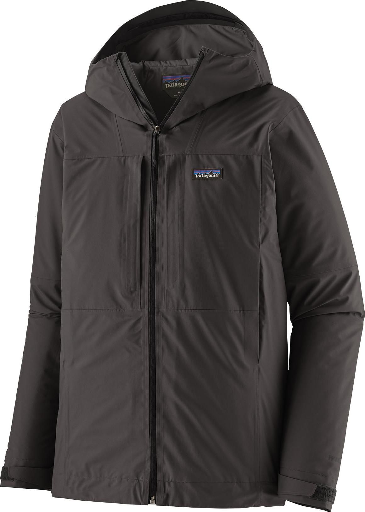 Patagonia Men's Insulated Boulder Fork Rain Jacket Black