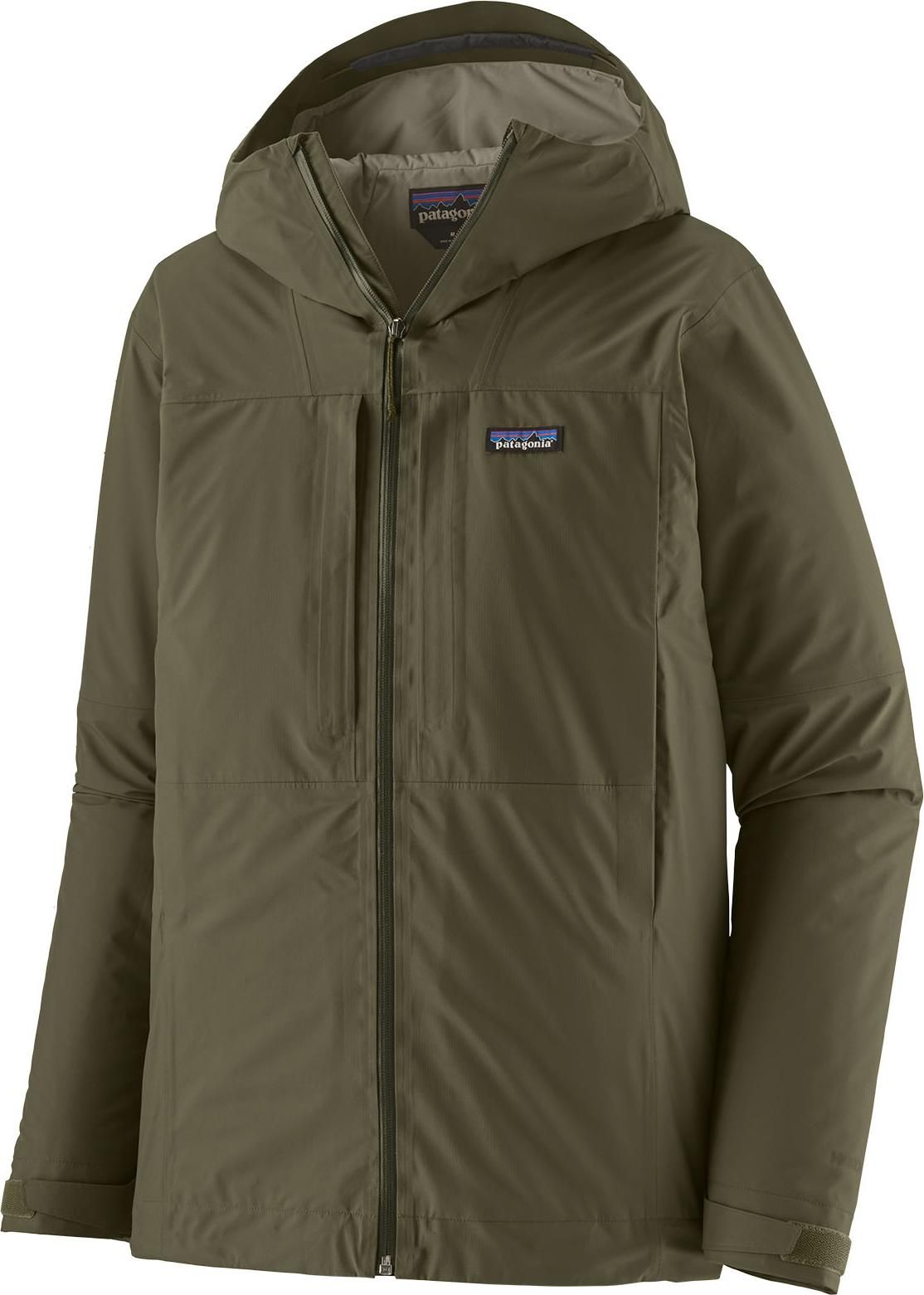 Patagonia Men's Insulated Boulder Fork Rain Jacket Basin Green