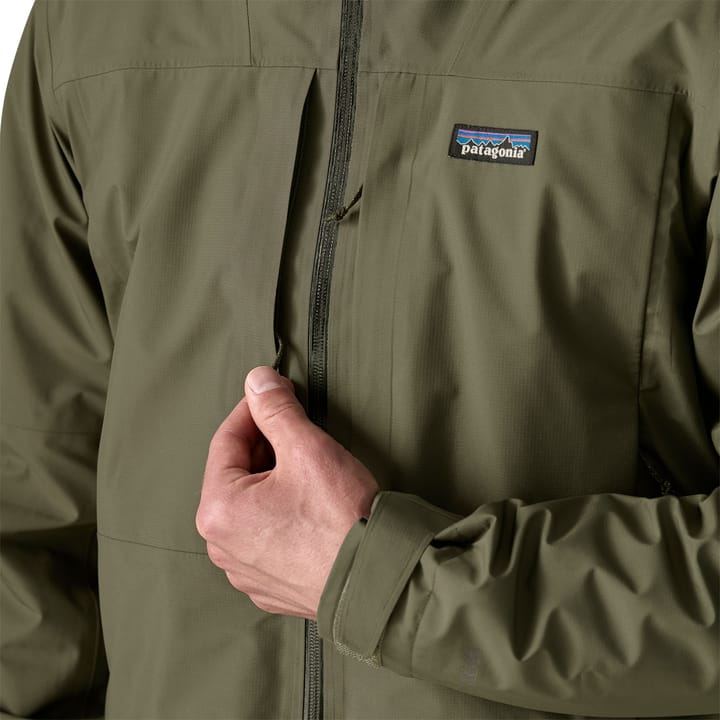 Patagonia Men's Insulated Boulder Fork Rain Jacket Basin Green Patagonia