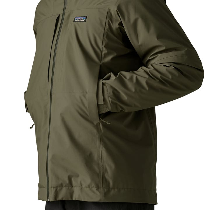 Patagonia Men's Insulated Boulder Fork Rain Jacket Basin Green Patagonia