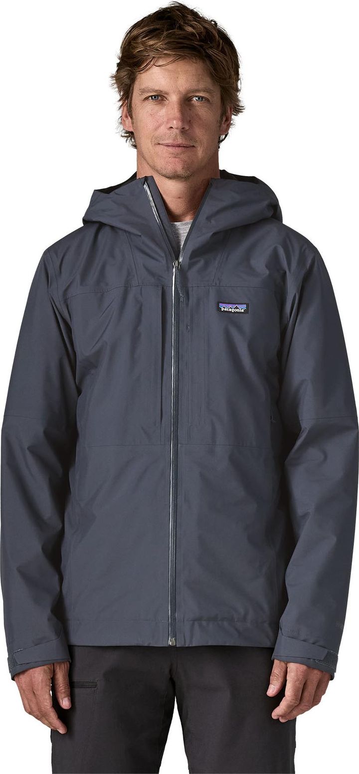 Patagonia Men's Insulated Boulder Fork Rain Jacket Smolder Blue Patagonia