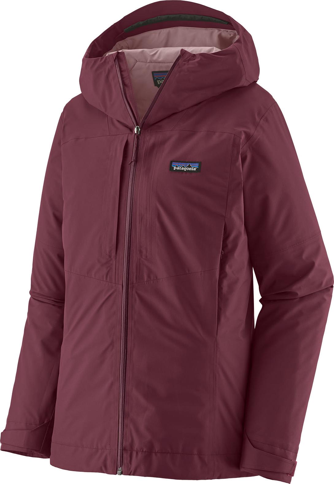 Patagonia Women's Insulated Boulder Fork Rain Jacket Berry Fig