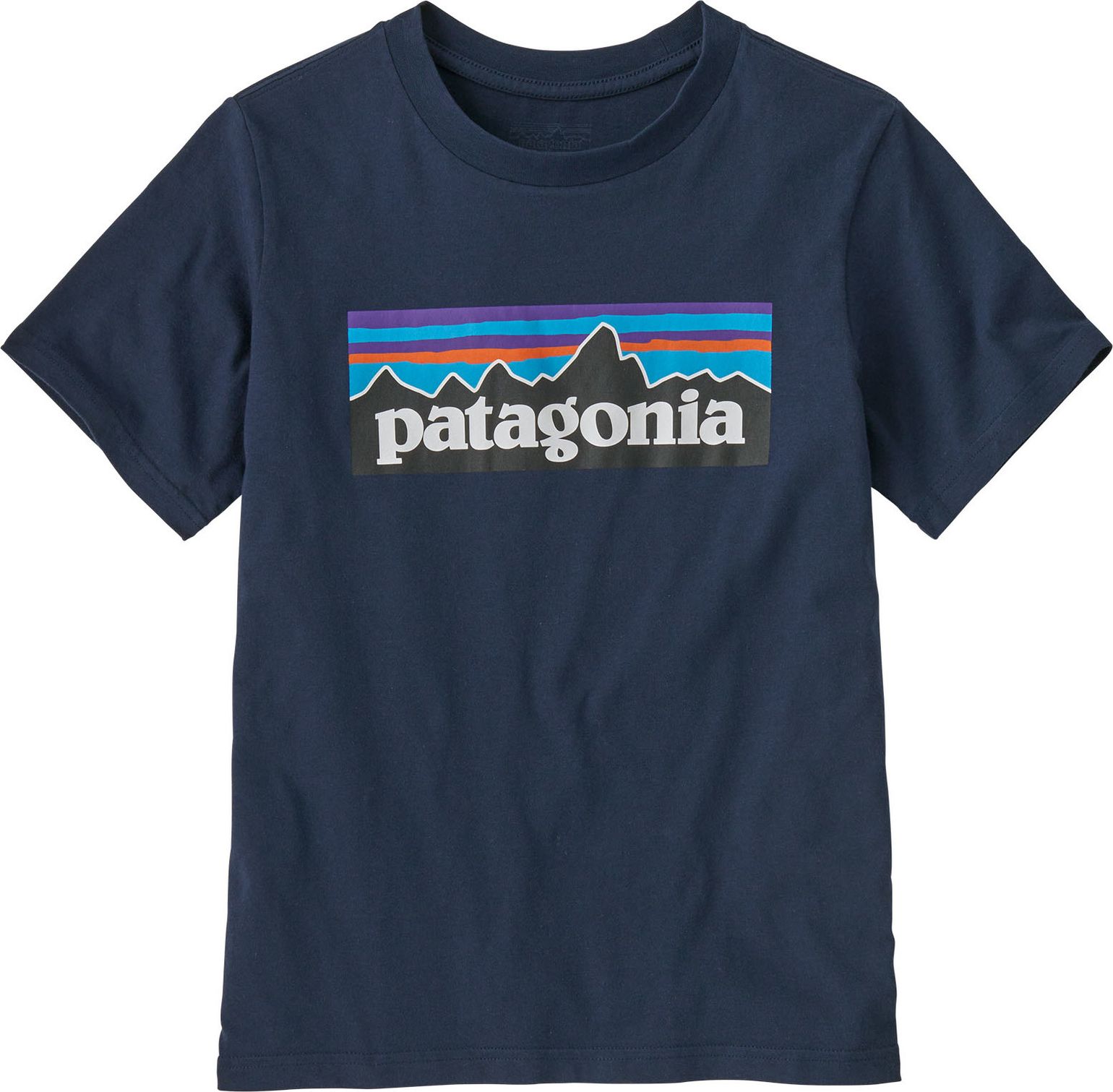 Patagonia Kids' P-6 Logo T-Shirt New Navy