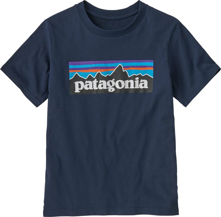 Patagonia Kids' P-6 Logo T-Shirt New Navy Patagonia