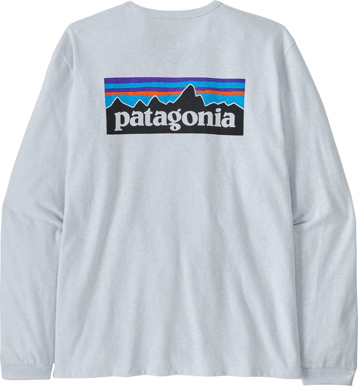 Patagonia Women's Long-Sleeved P-6 Logo Responsibili-Tee White Patagonia Patagonia Women's Long-Sleeved P-6 Logo Responsibili-Tee White Patagonia