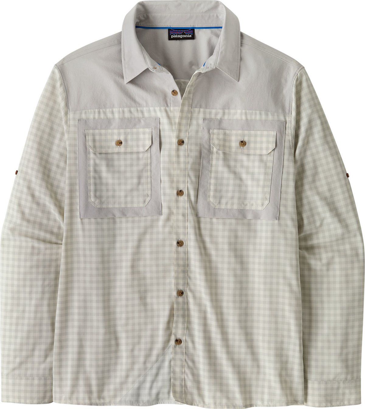 Patagonia Men's Long-Sleeved Self-Guided Sun Shirt North Fork: Crisp Grey