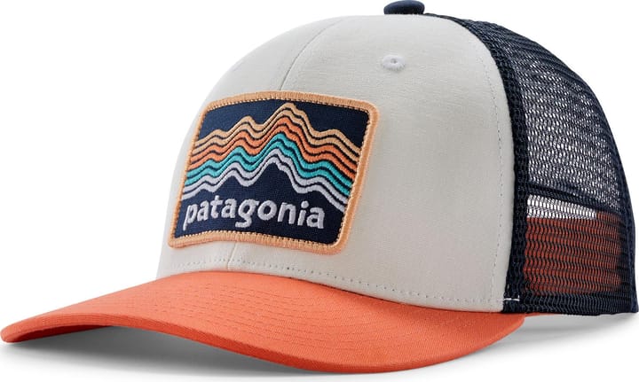 Patagonia Kids' Trucker Hat Ridge Rise Stripe: Coho Coral Patagonia