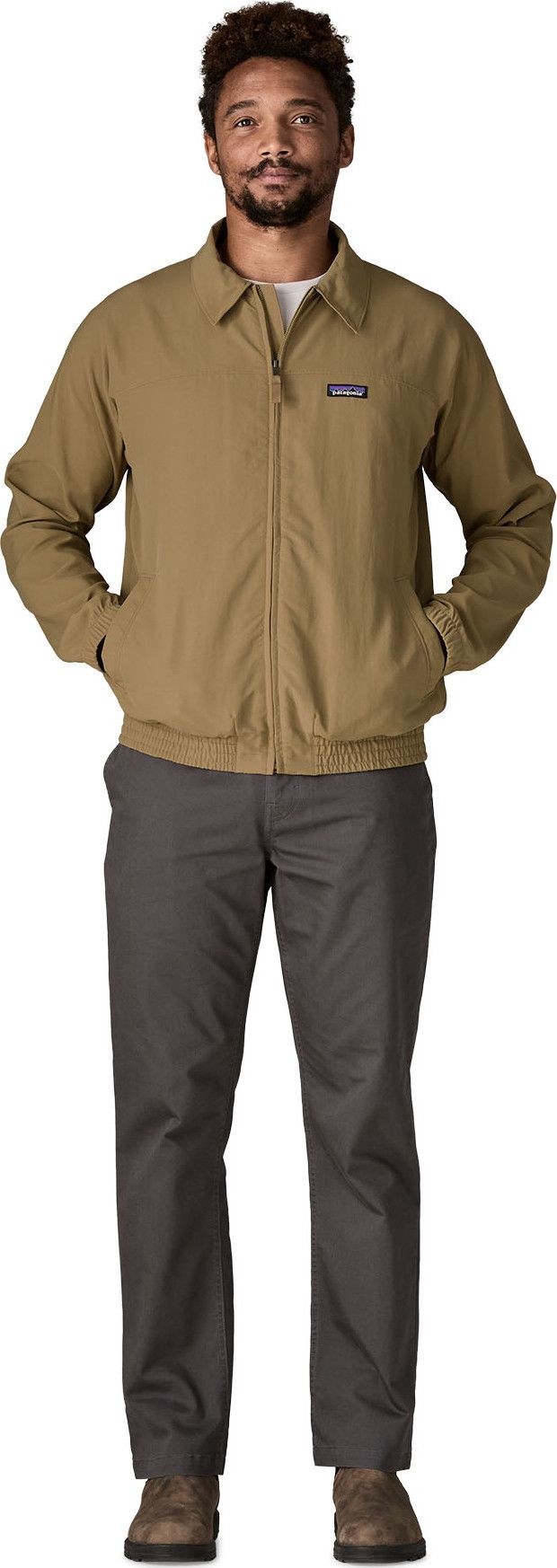 Patagonia Men's Isthmus Unlined Jacket Slab Khaki Patagonia