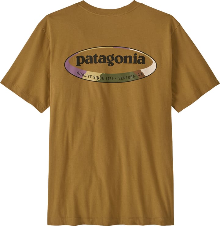 Patagonia Men's '95 Oval Logo T-Shirt Bobcat Brown: Sunshine Patagonia