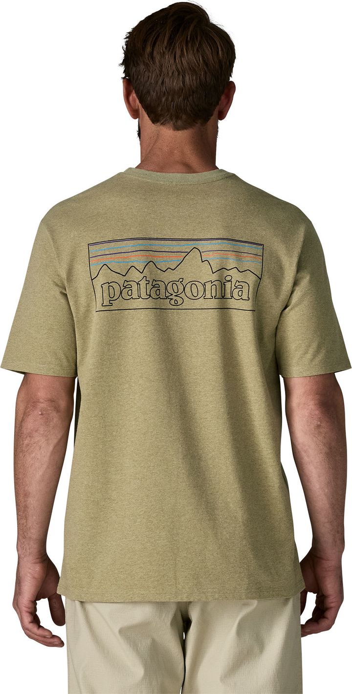 Patagonia Men's P-6 Logo Responsibili-Tee P-6 Outline: Gumtree Green Patagonia