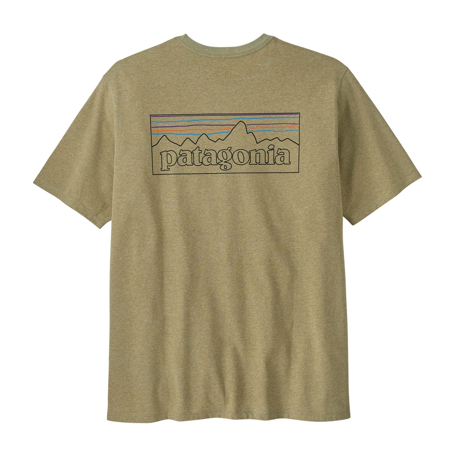 Men's P-6 Logo Responsibili-Tee P-6 Outline: Gumtree Green