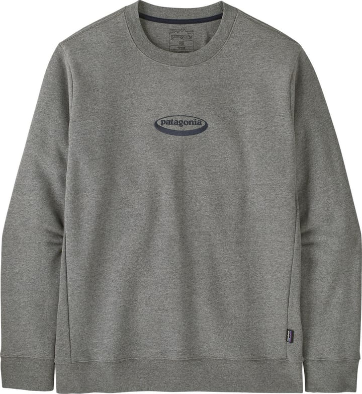 Patagonia Men's '95 Oval Logo Uprisal Crew Sweatshirt Gravel Heather Patagonia