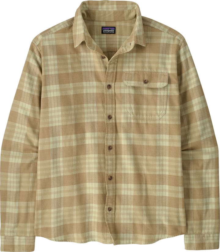 Patagonia Men's Long-Sleeved Lightweight Fjord Flannel Shirt Builder: Weathered Stone Patagonia