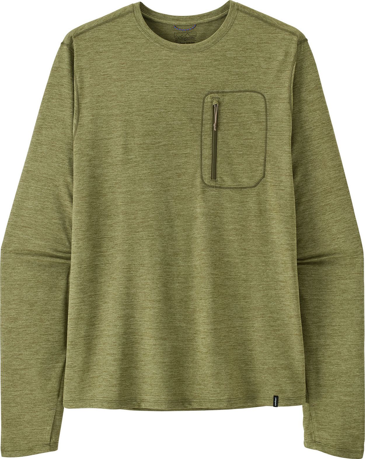 Patagonia Men's Long Sleeved Capilene Cool Sun Shirt Caper Green - Buckhorn Green X-dye