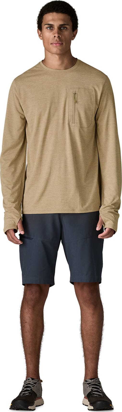 Patagonia Men's Long Sleeved Capilene Cool Sun Shirt Seabird Grey - Light Seabird Grey X-dye Patagonia