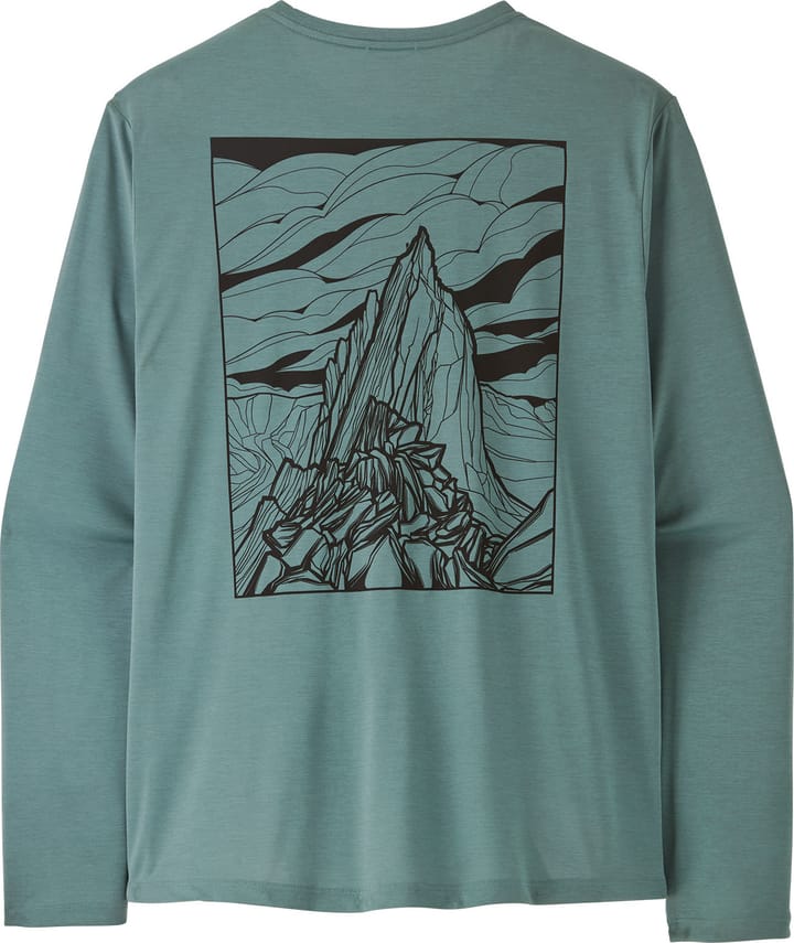 Patagonia Men's Long Sleeved Capilene Cool Daily Shirt Cloud Crag Blue Sage - Light Blue Sage X-dye Patagonia