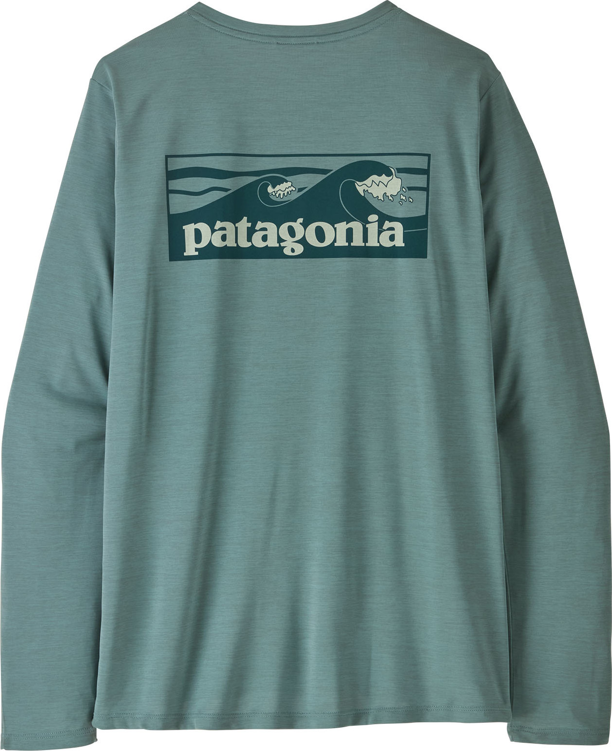 Patagonia Women's Long Sleeved Capilene Cool Daily Shirt Boardshort Logo