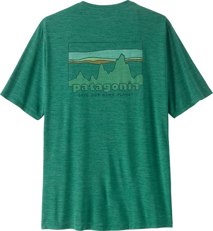 Patagonia Men's Capilene Cool Daily Shirt '73 Skyline Gem Green - Light Gem Green X-dye Patagonia