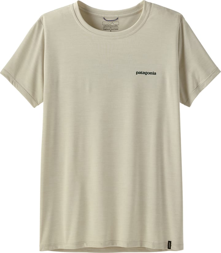 Patagonia Women's Capilene Cool Daily Shirt Boardshort Logo Dyno White Patagonia