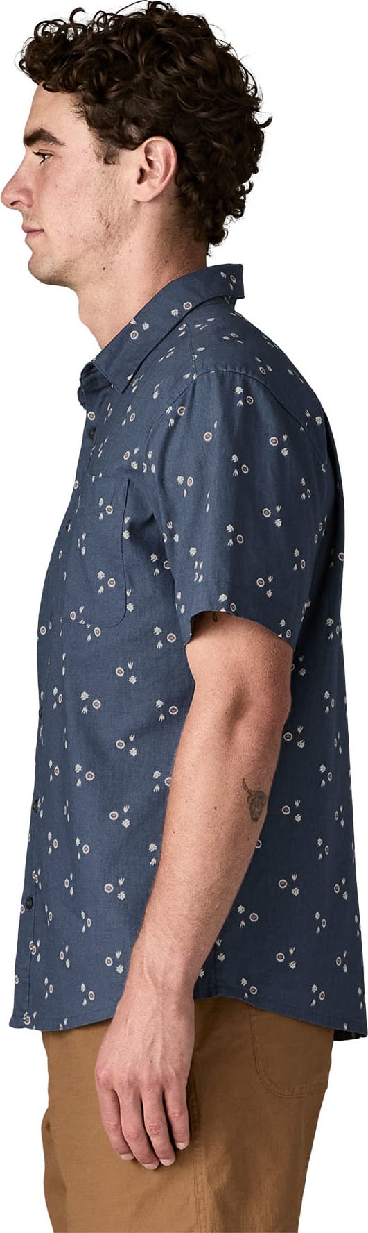 Patagonia Men's Back Step Shirt Bouquet: Dolomite Blue Patagonia