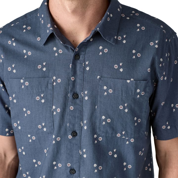 Patagonia Men's Back Step Shirt Bouquet: Dolomite Blue Patagonia