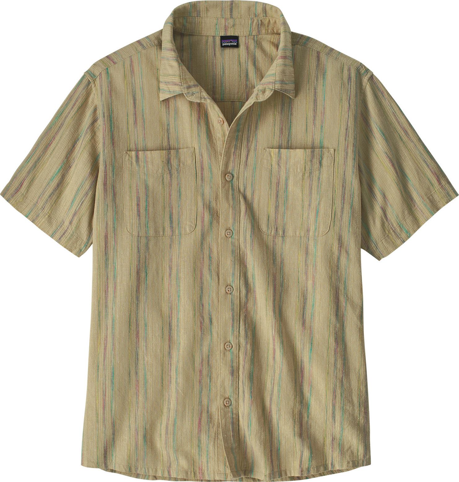 Patagonia Men's Back Step Shirt Rapids: Weathered Stone