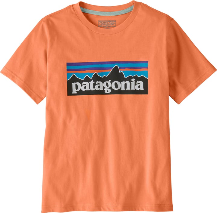 Patagonia Kids' P-6 Logo T-Shirt Peach Sherbet Patagonia