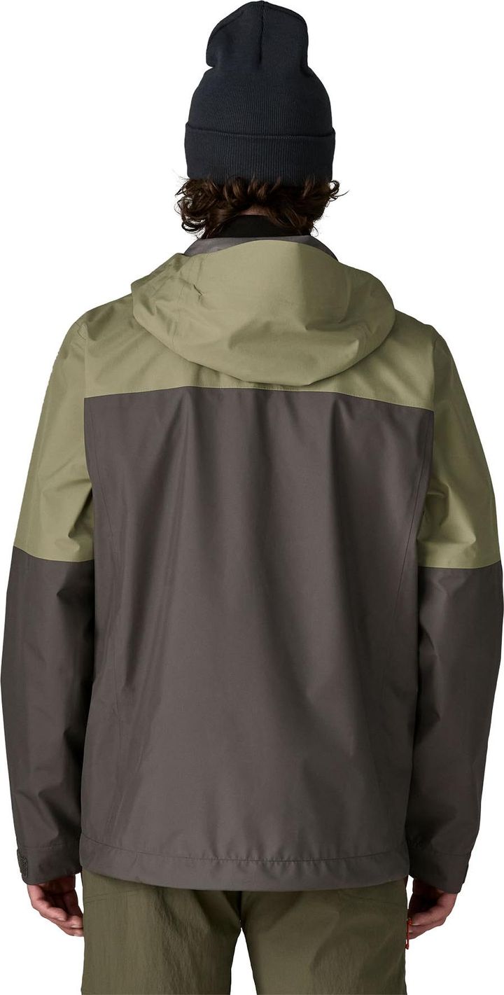 Patagonia Men's Boulder Fork Rain Jacket Forge Grey W/river Rock Green Patagonia