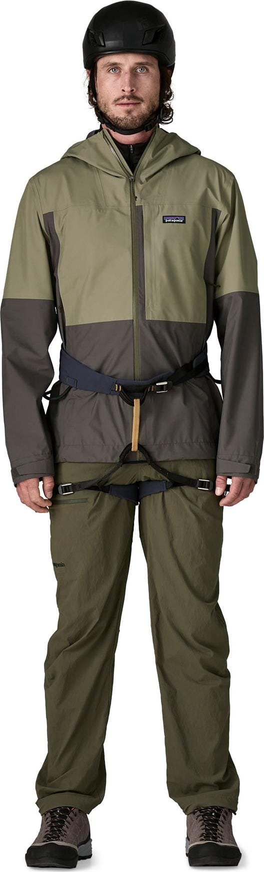 Patagonia Men's Boulder Fork Rain Jacket Forge Grey W/river Rock Green Patagonia