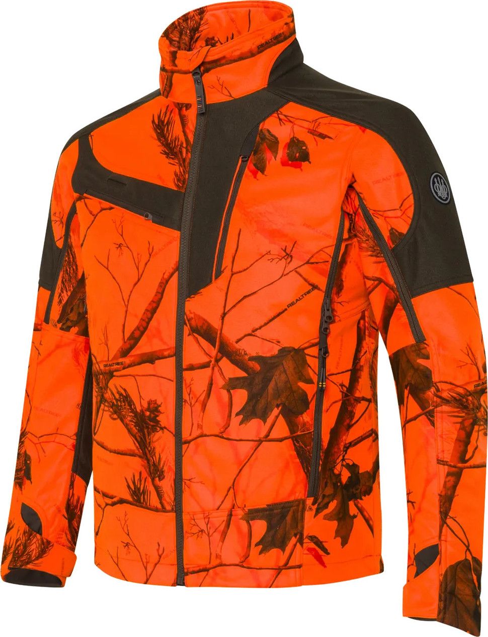 Beretta Men's Matajur Windblock Hunting Jacket Realtree AP Camo HD Orange