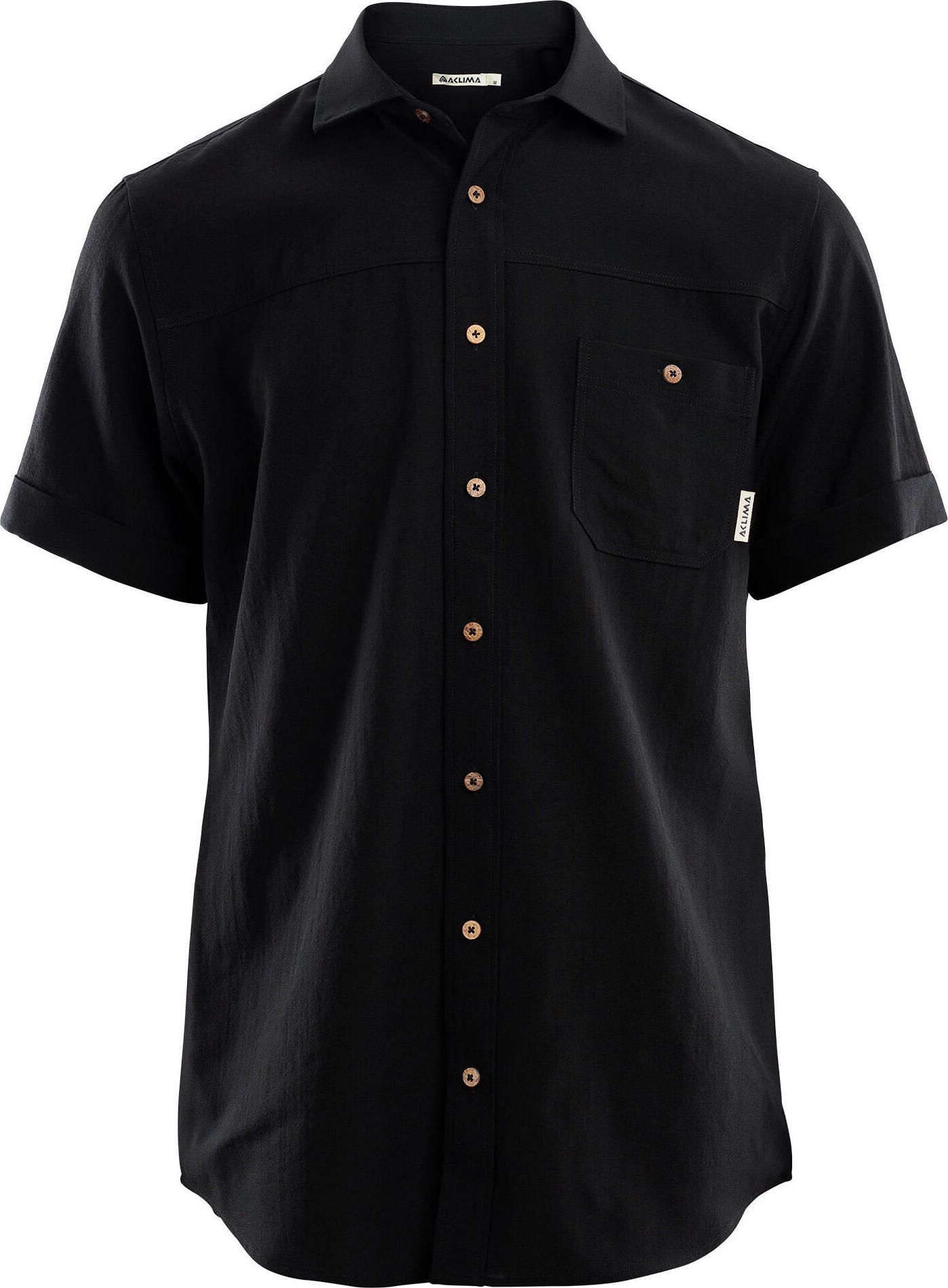 Aclima Men's LeisureWool Short Sleeve Shirt Navy Blazer