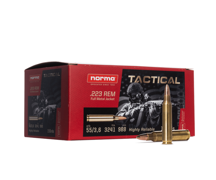 Norma Norma Tactical 223 Rem. 55gr / 3,6g Helmantel Trening Og Jakt Ammo Norma Norma Norma Tactical 223 Rem. 55gr / 3,6g Helmantel Trening Og Jakt Ammo Norma