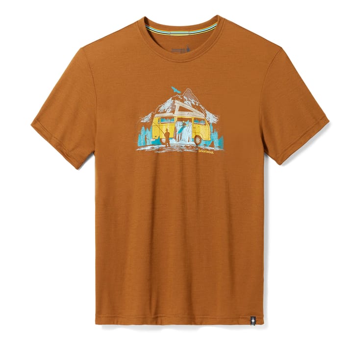 Smartwool Unisex River Van Graphic Short Sleeve Tee Slim Fit Fox Brown Smartwool Smartwool Unisex River Van Graphic Short Sleeve Tee Slim Fit Fox Brown Smartwool