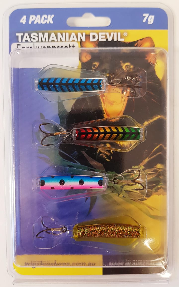 Tasmanian D Sluksett ferskvann 7gr 4pk Tasmanian