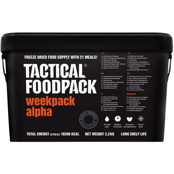 Tactical Foodpack Weekpack Alpha Black/orange Tactical Foodpack