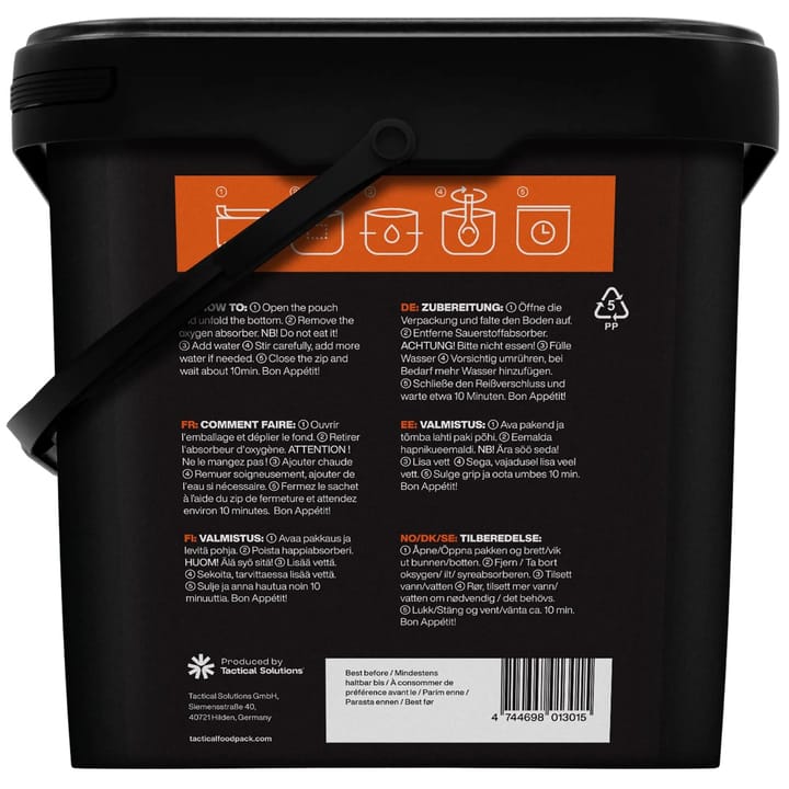 Tactical Foodpack Weekpack Alpha Black/orange Tactical Foodpack