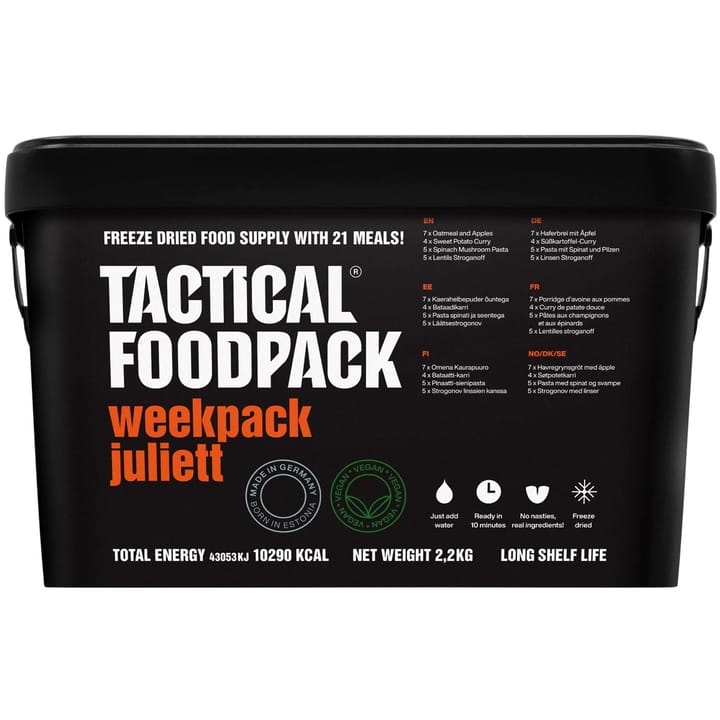 Weekpack Juliett (Vegan) Tactical Foodpack