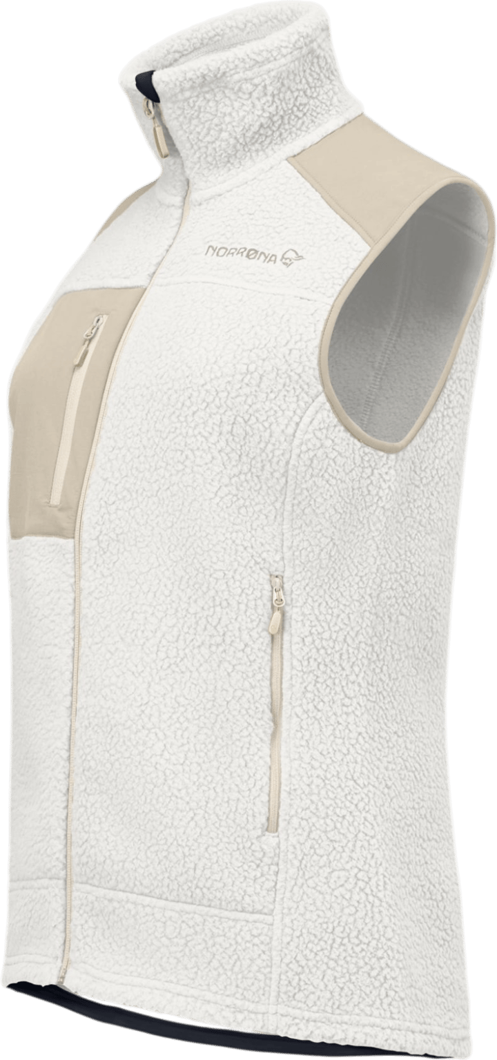 Norrøna Women's Trollveggen Warm3 Vest Whisper White/oatmeal Norrøna